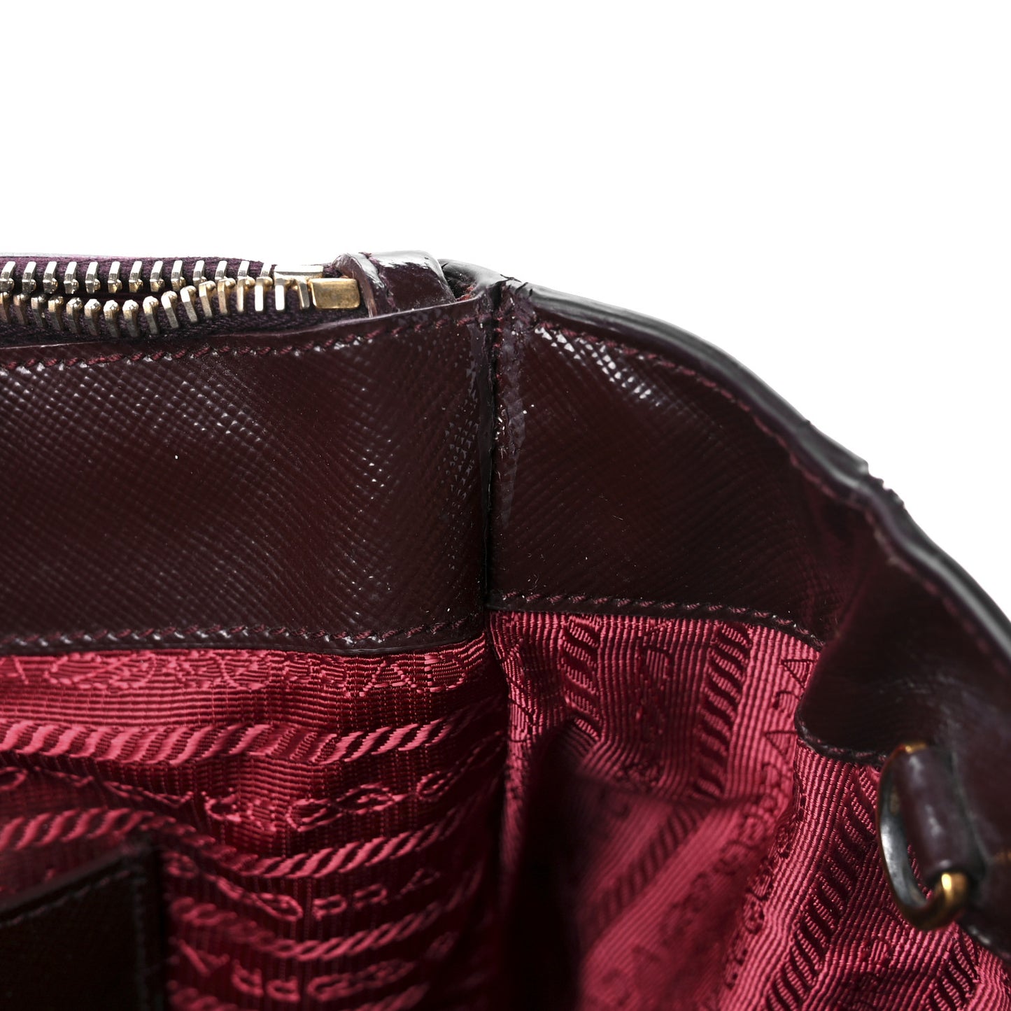 Saffiano Lux Large Galleria Double Zip Tote Granato