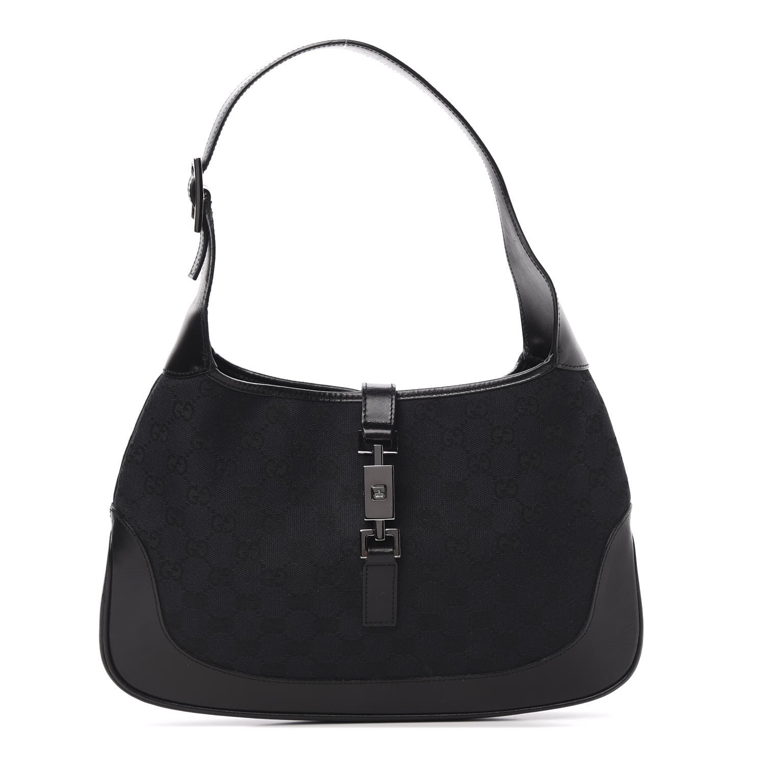Gucci Monogram Jackie O Hobo Black 1 of 11
