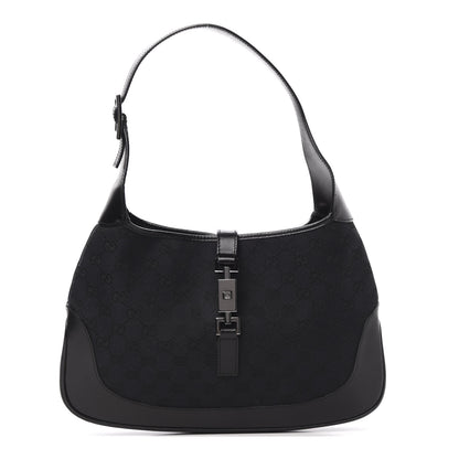Gucci Monogram Jackie O Hobo Black 1 of 11
