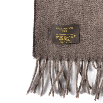 Louis Vuitton Cashmere Wool Monogram Gradient Scarf Noisette 3 of 3
