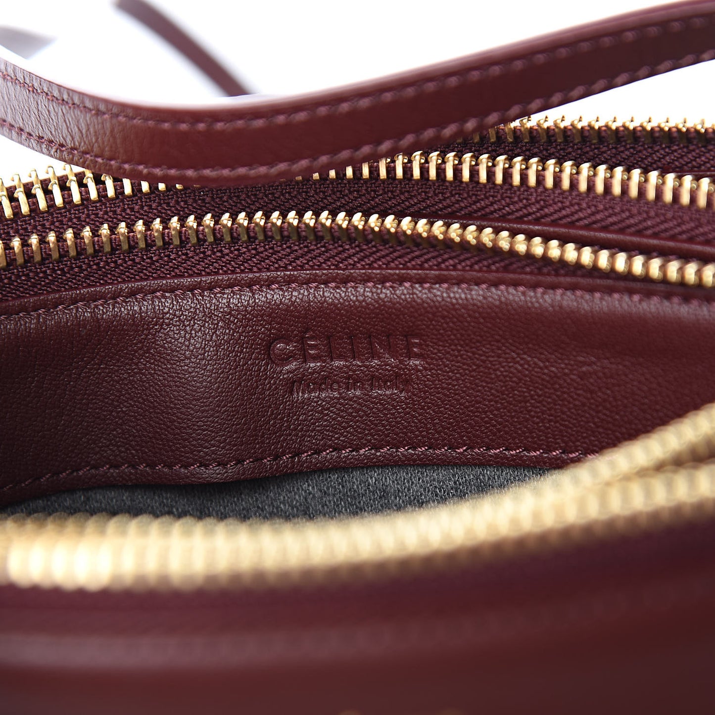 Smooth Lambskin Small Trio Crossbody Bag Burgundy