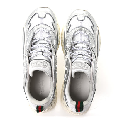 Gucci Metallic Demetra Mesh Cub3d Mens Sneakers 10 Grey White 2 of 10