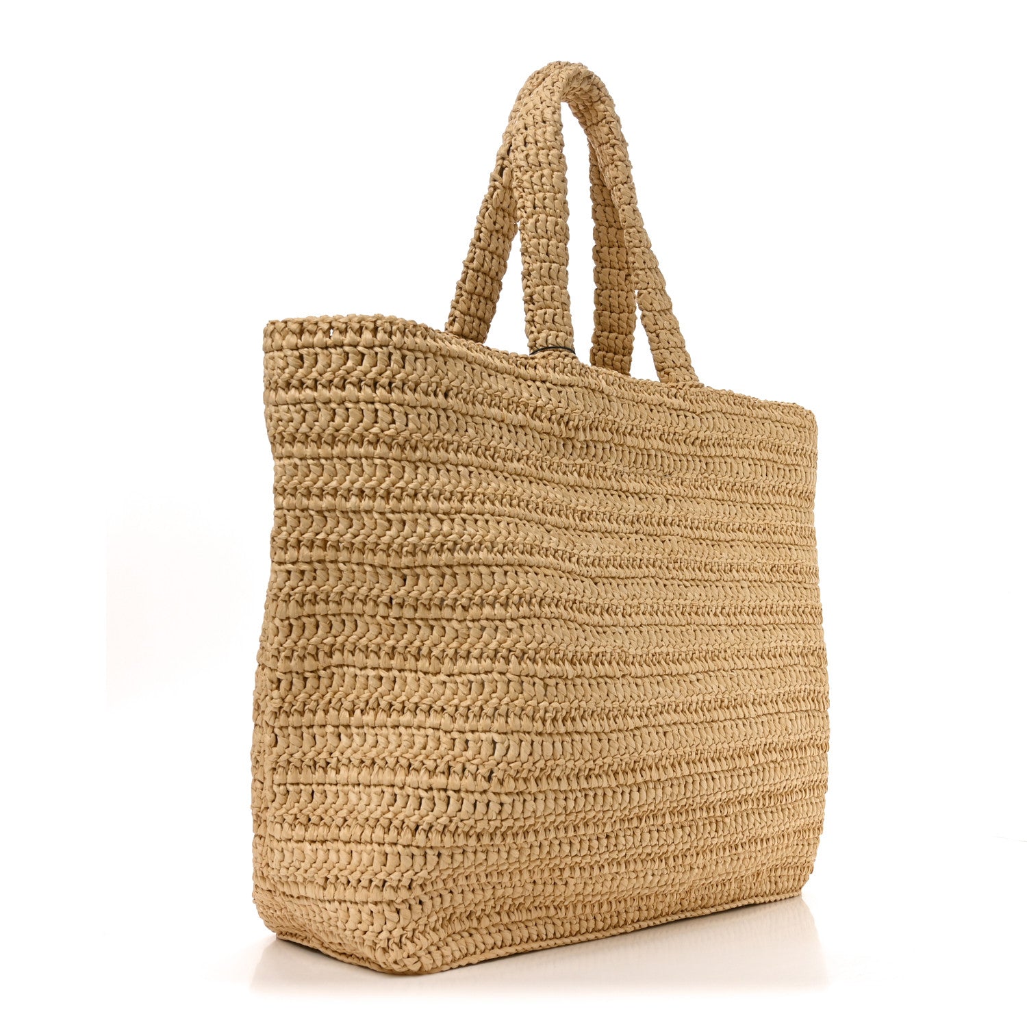 Saint Laurent Raffia Rive Gauche Tote Natural 3 of 10