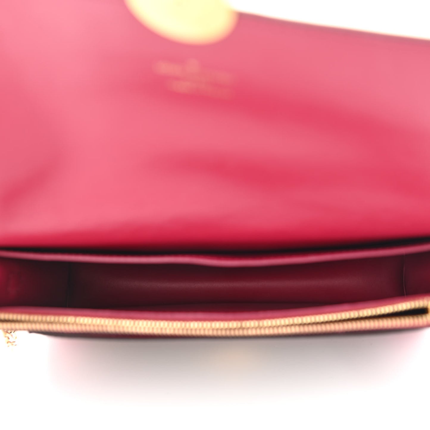 Monogram Flore Chain Wallet Fuchsia
