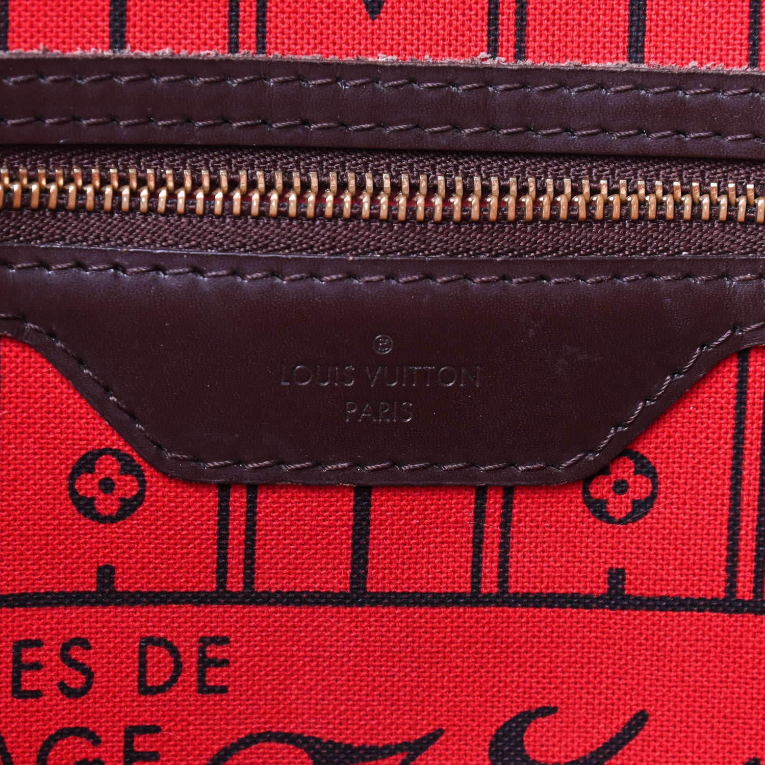 Louis Vuitton Damier Ebene Neverfull MM 8 of 9