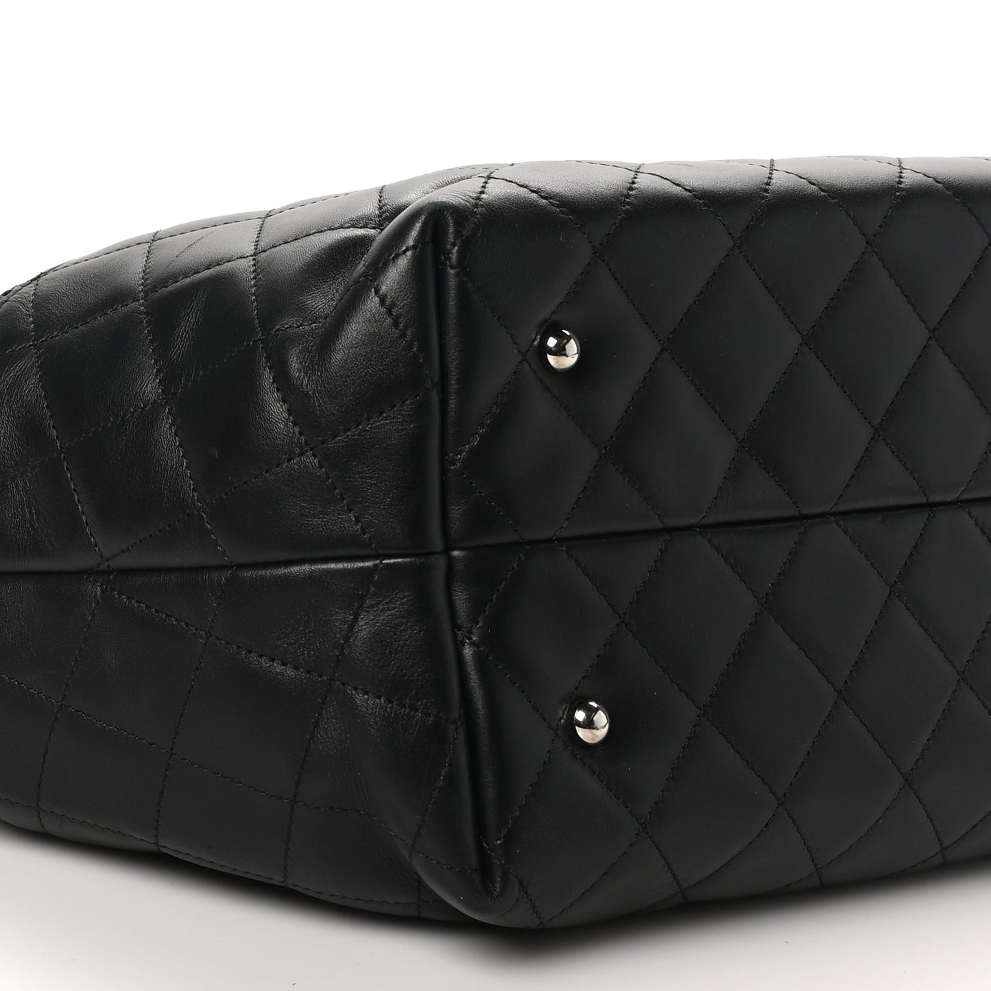 Calfskin Perforated Up In The Air North South Tote Black