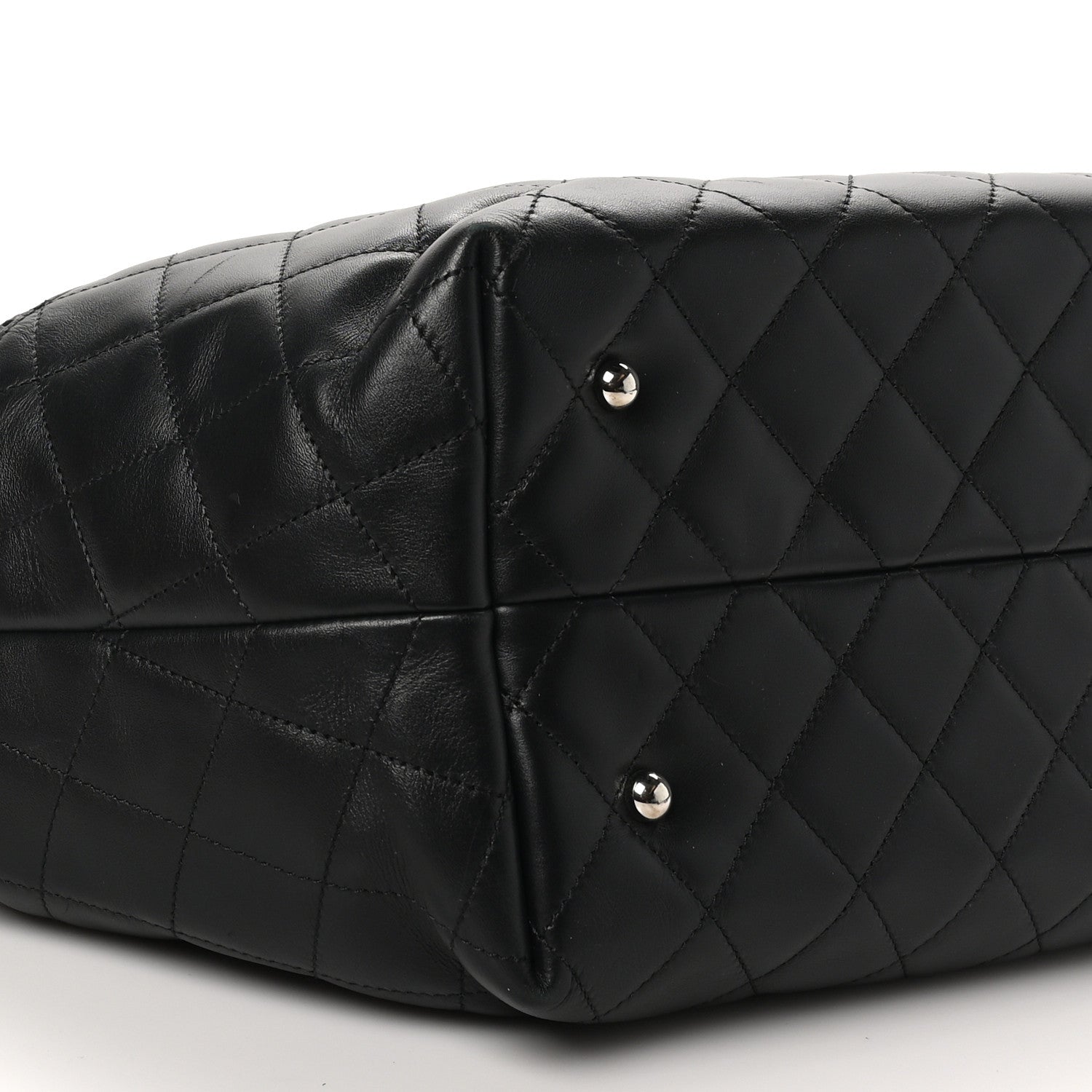 Chanel Calfskin Perforated Up In The Air North South Tote Black 9 of 10