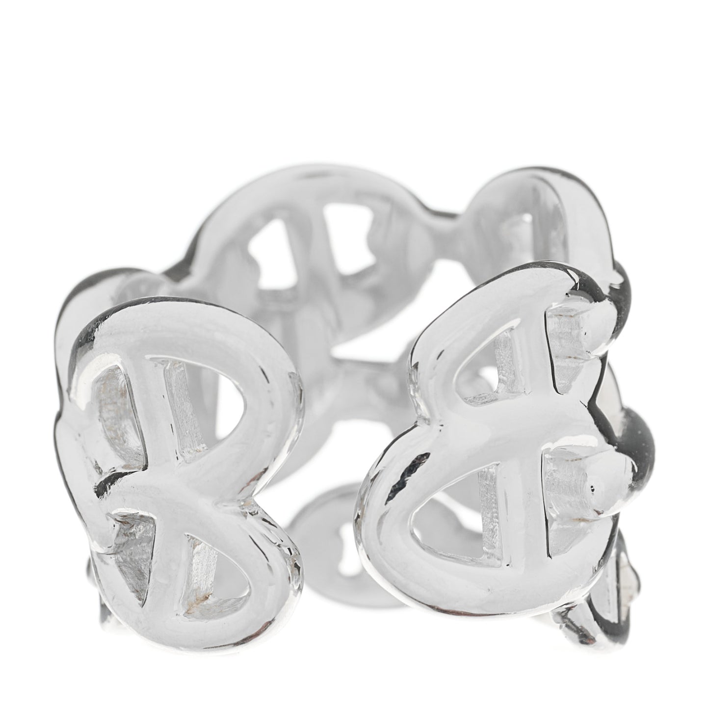 Sterling Silver GM Chaine d'Ancre Enchainee Band Ring 55 7.25