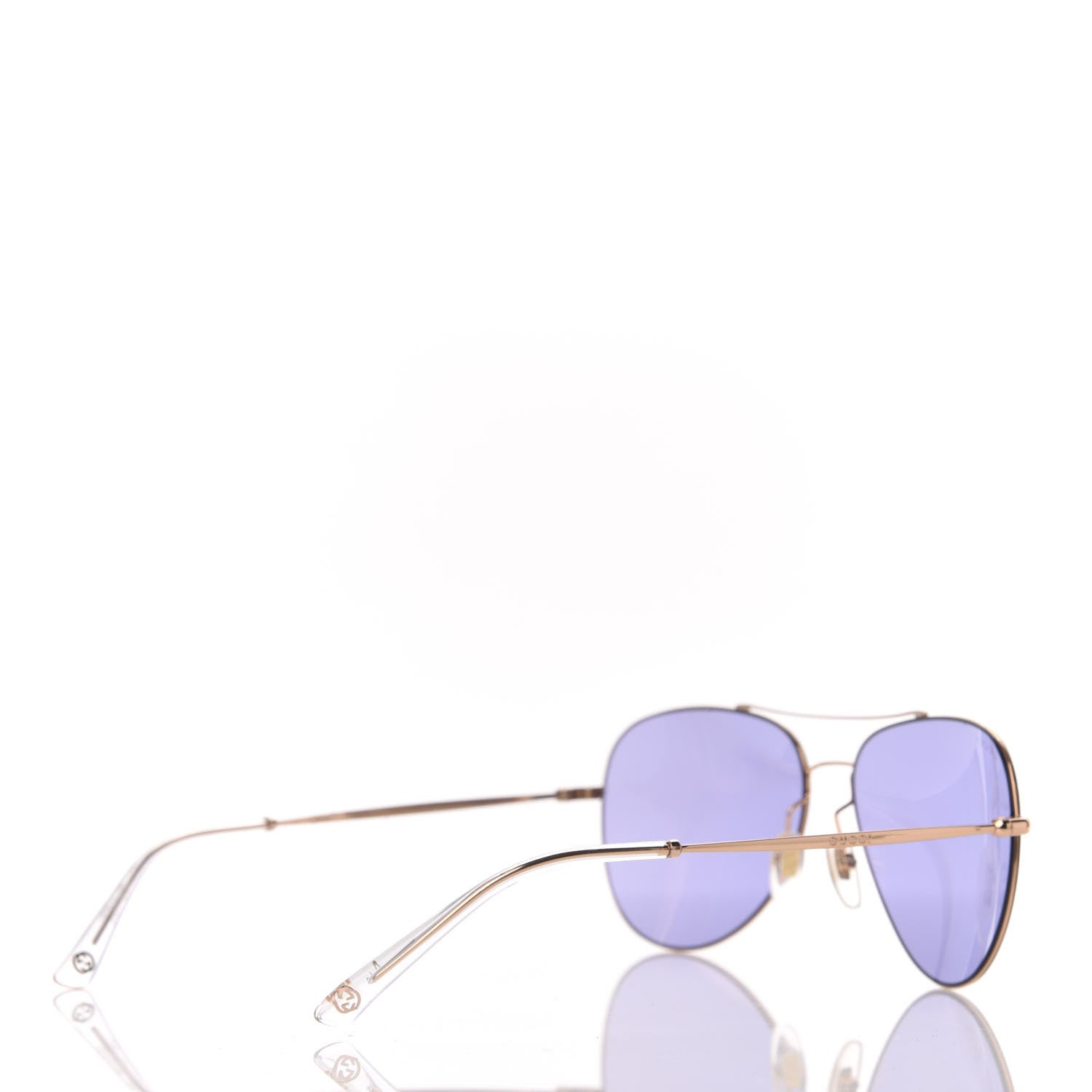 Gucci Metal Aviator Sunglasses GG0500S Blue 4 of 8