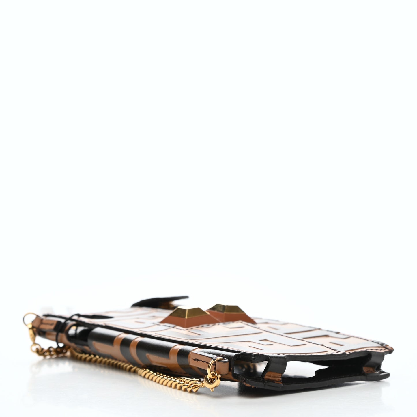 Calfskin FF Embossed IPhone X Case Tobacco