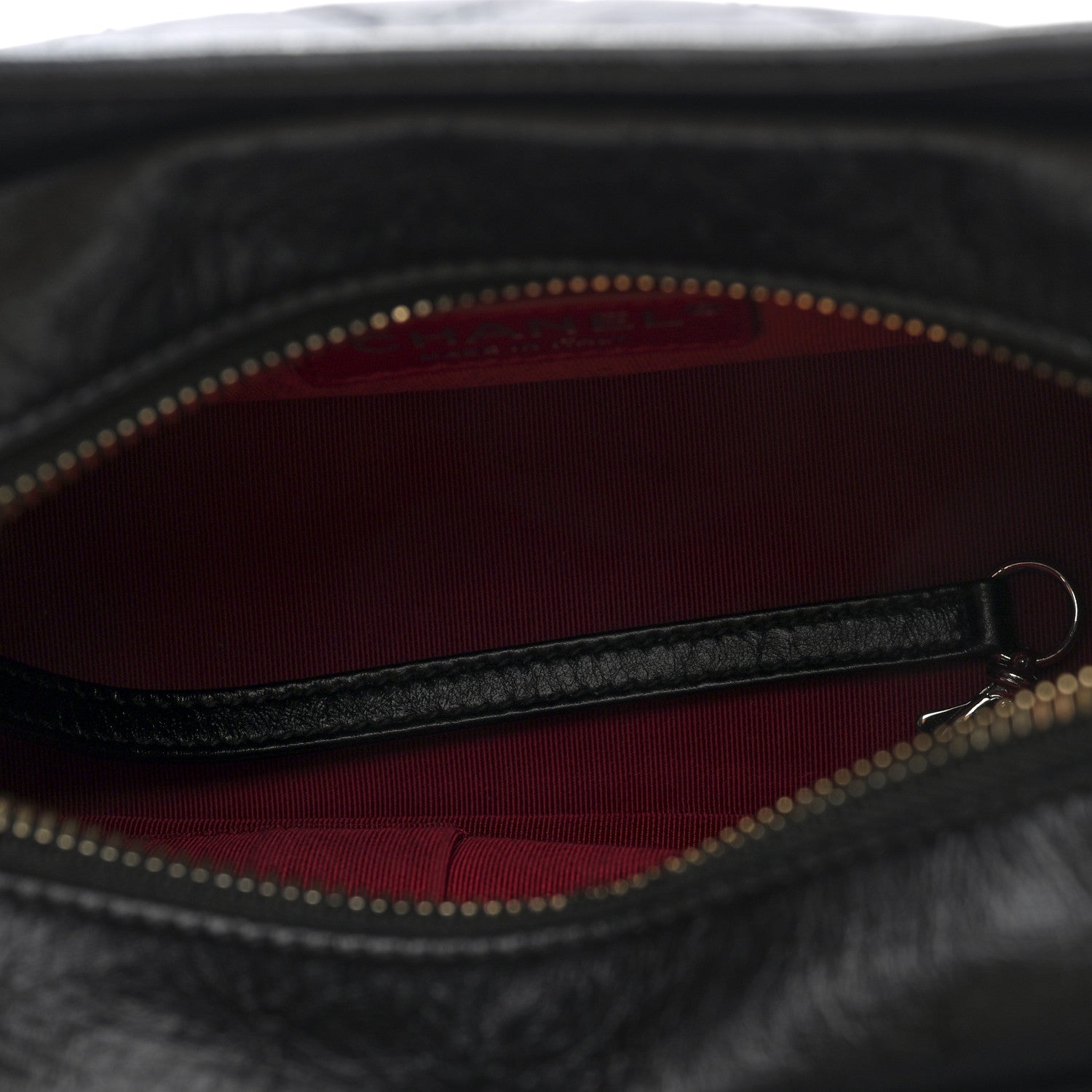 Chanel Aged Calfskin Quilted Small Gabrielle Logo Hobo Black 5 of 10