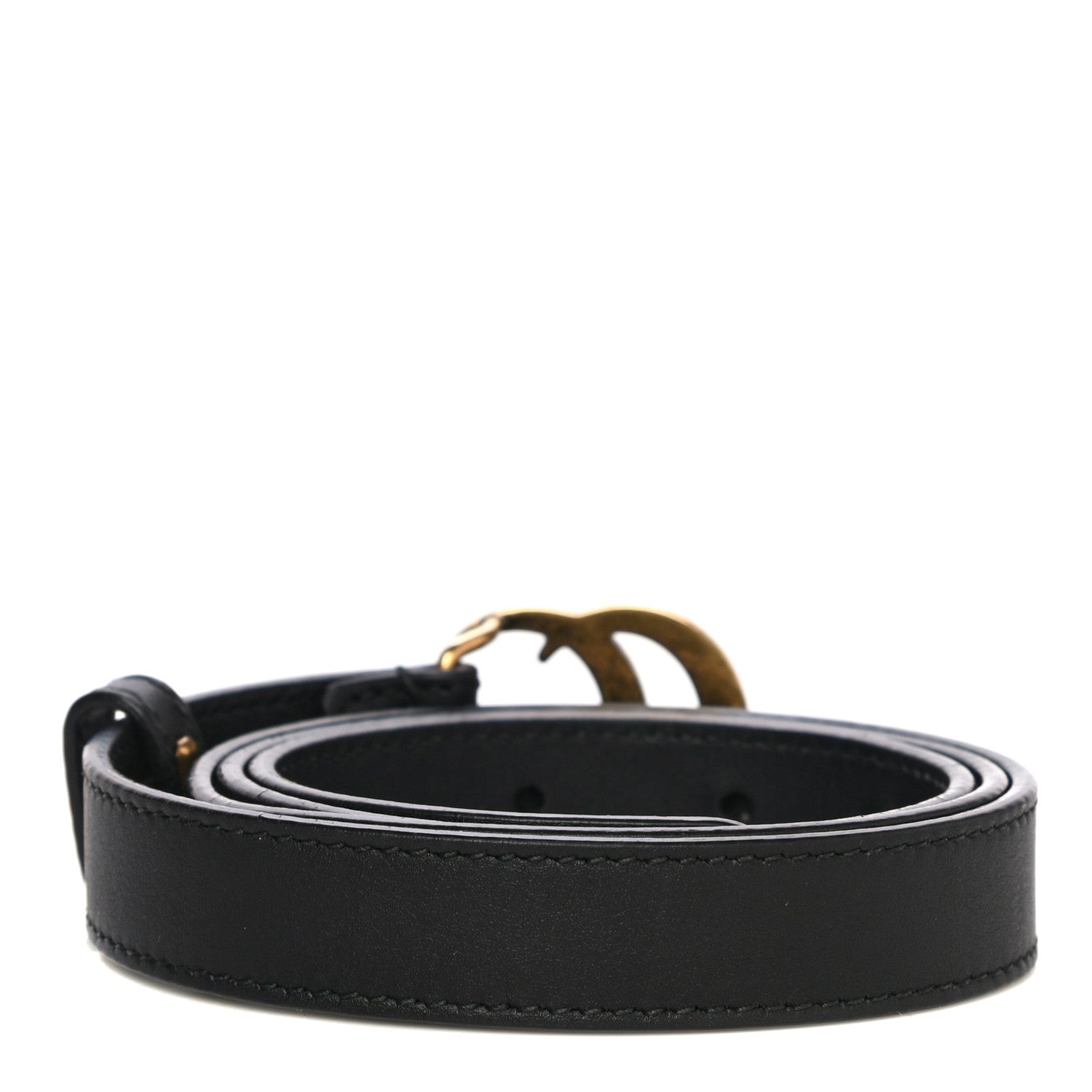 Gucci Calfskin Double G 20mm Belt 80 32 Black 2 of 11