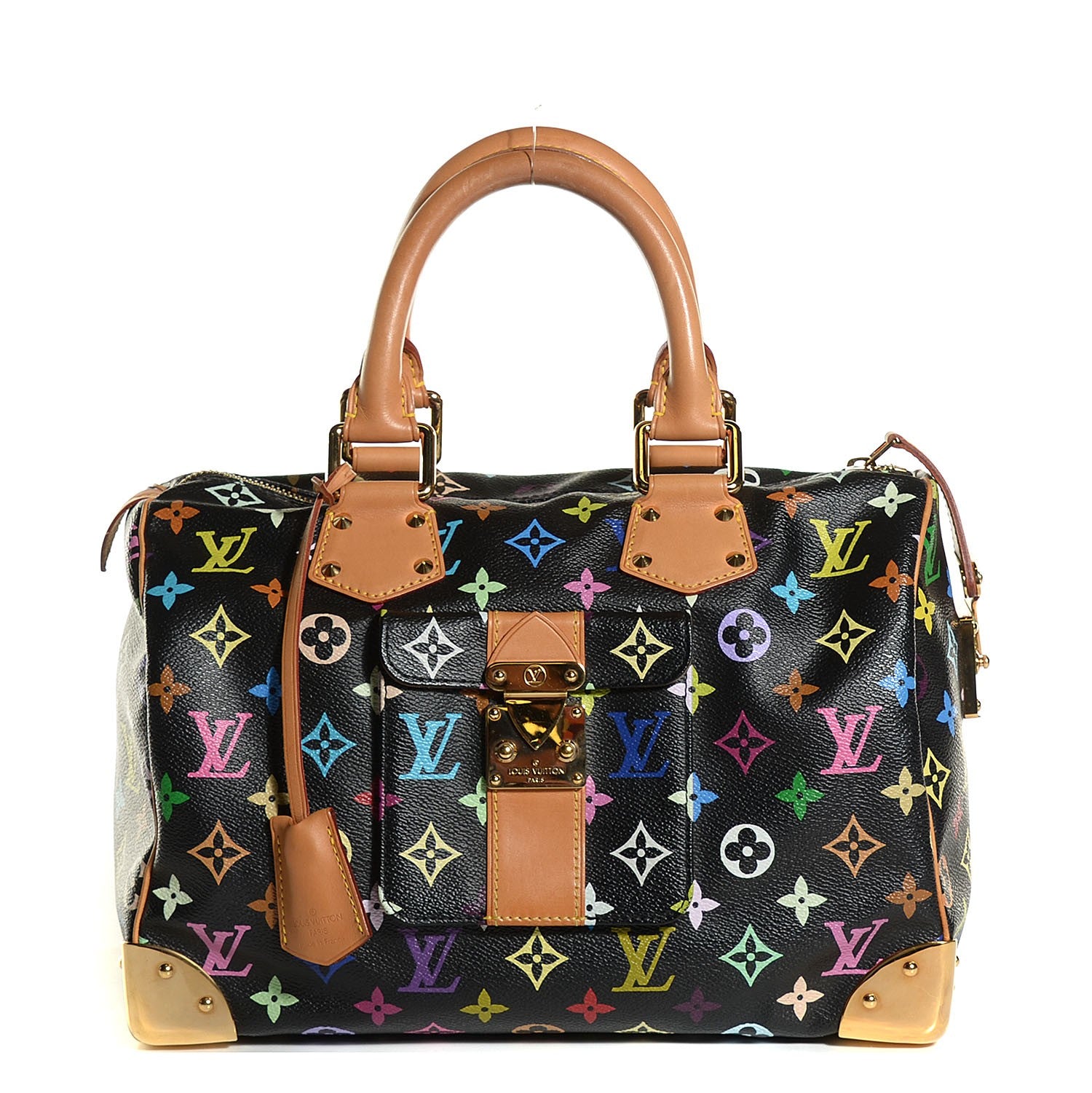 Louis Vuitton Monogram Multicolor Speedy 30 Black 1 of 7