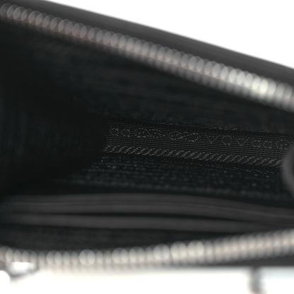 Prada Spazzolato Embossed Phone Crossbody Pouch Argento 5 of 10