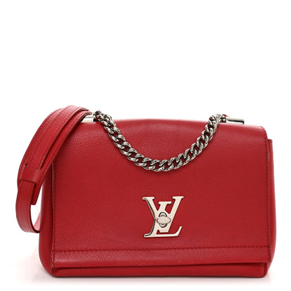 Louis Vuitton Calfskin Lockme II Chain Bag BB Rubis 1 of 10