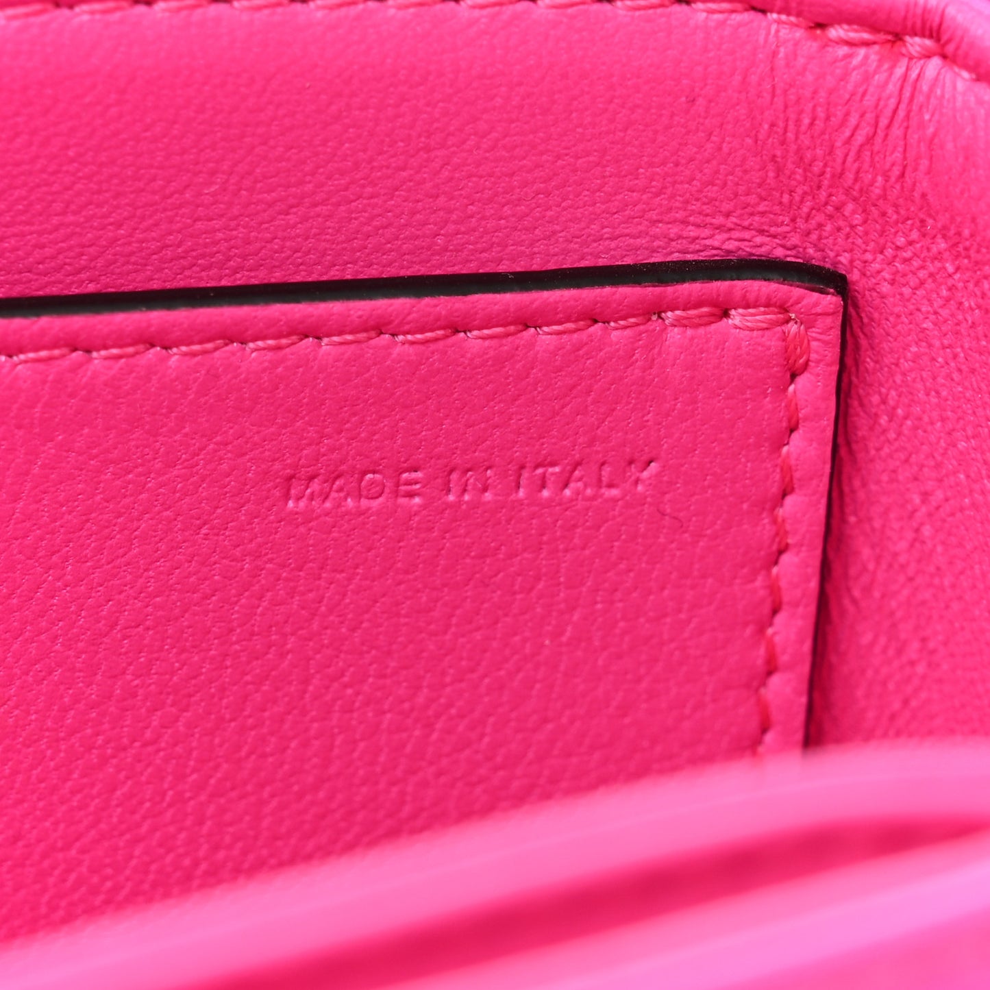 Nappa One Stud Chain Clutch Pink PP