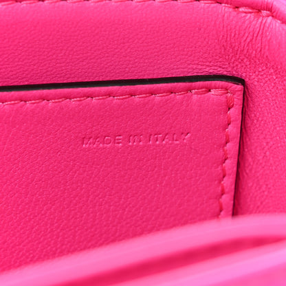 Valentino Garavani Nappa One Stud Chain Clutch Pink PP 7 of 10
