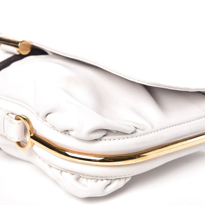 Jimmy Choo Calfskin Flap Shoulder Bag White 12 of 15