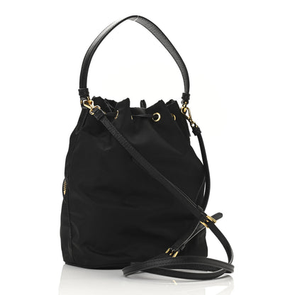Prada Re-Nylon Duet Drawstring Shoulder Bag Black 3 of 10
