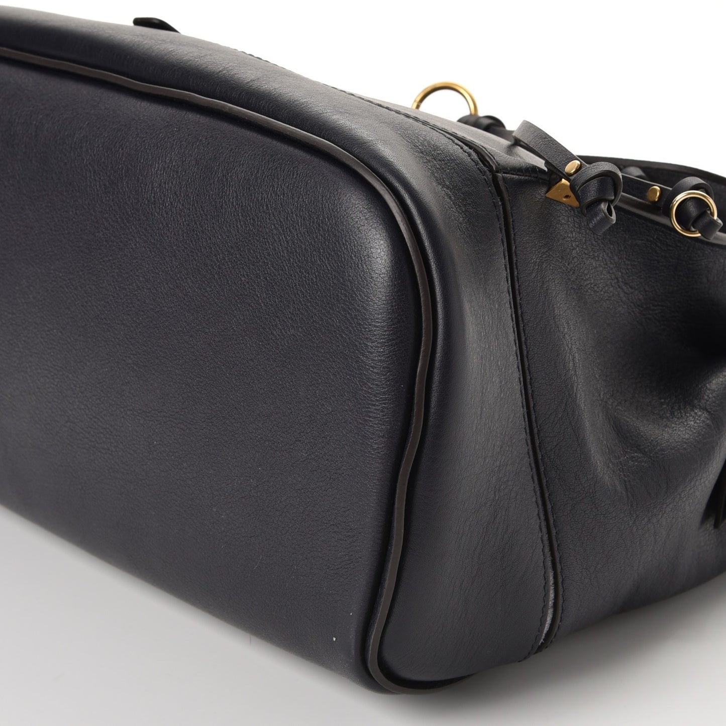 Calfskin Medium Owen Flap Bag Full Blue