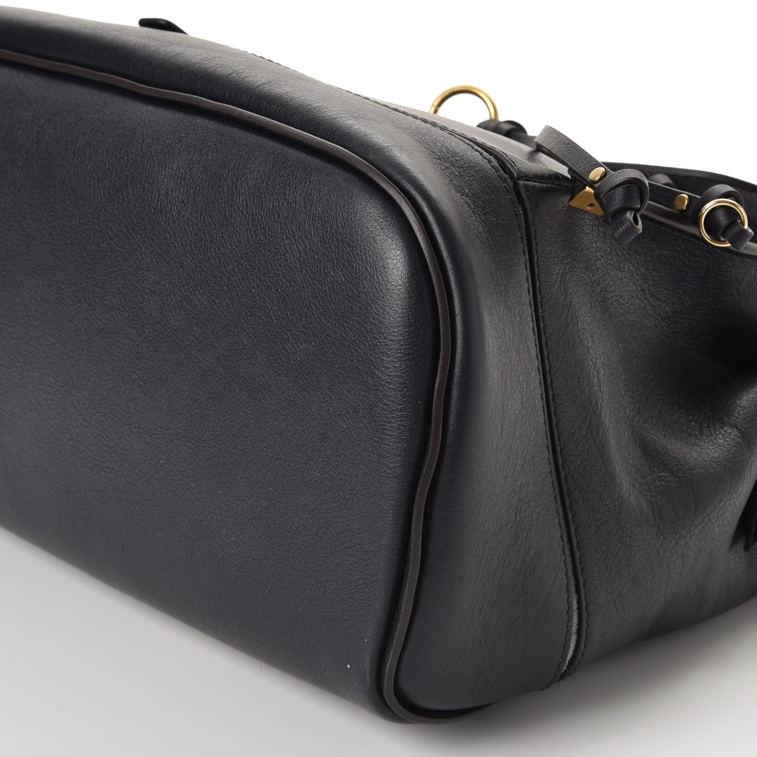 Chloe Calfskin Medium Owen Flap Bag Full Blue 10 of 10