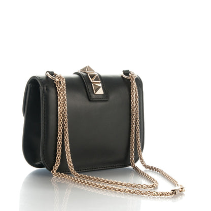 Valentino Garavani Vitello Small Glam Lock Rockstud Flap Black 3 of 7