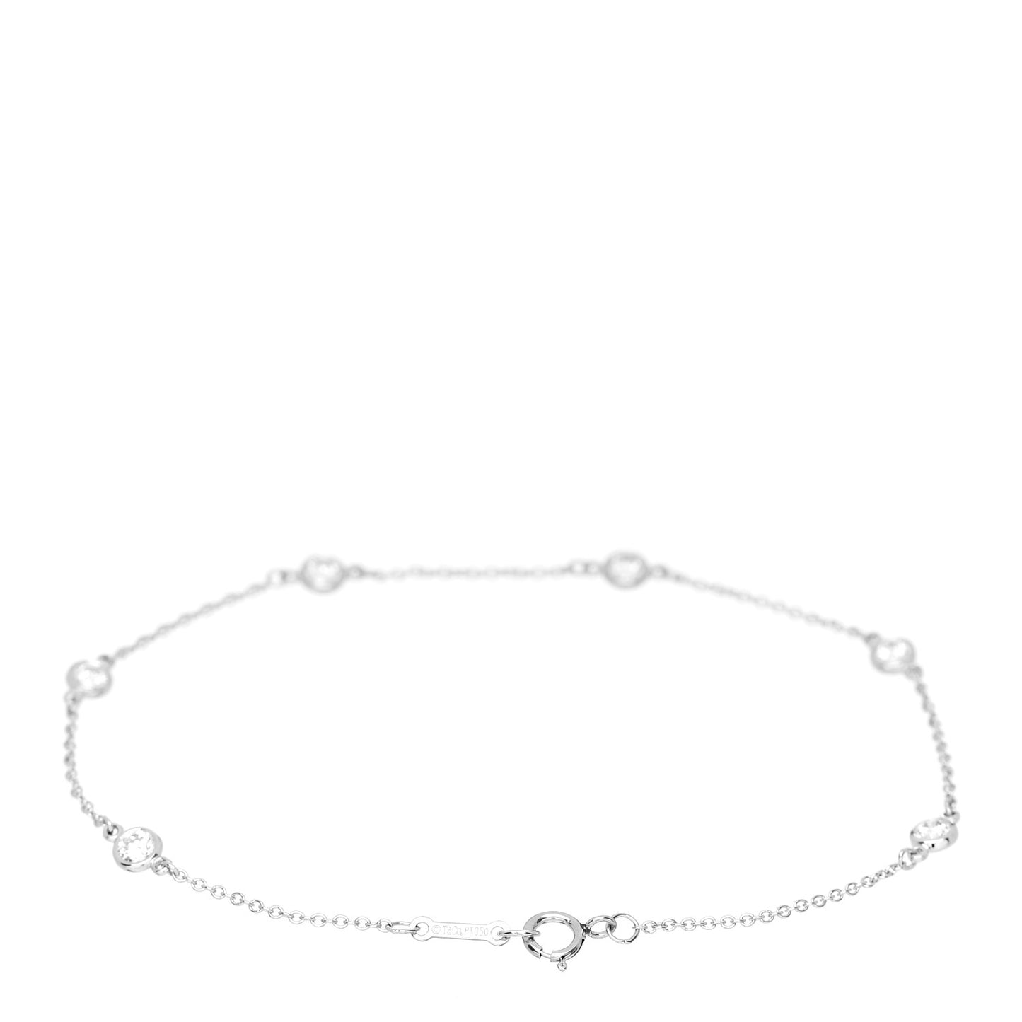 Platinum Diamond .60ctw Elsa Peretti Diamonds by the Yard Station Bracelet