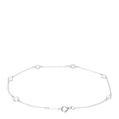 Tiffany Platinum Diamond .60ctw Elsa Peretti Diamonds by the Yard Station Bracelet 2 of 4