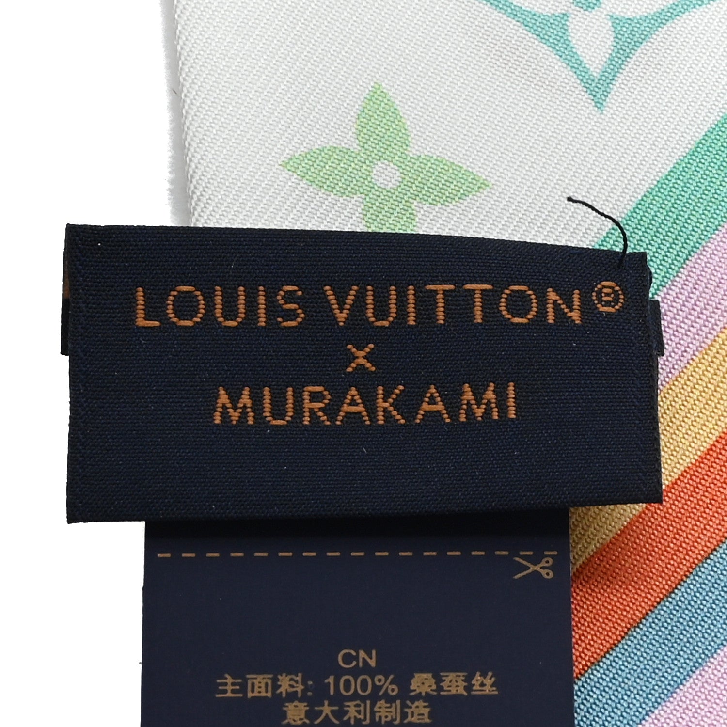 Louis Vuitton LV X TM Silk Monogram Multicolor BB Bandeau White 3 of 3