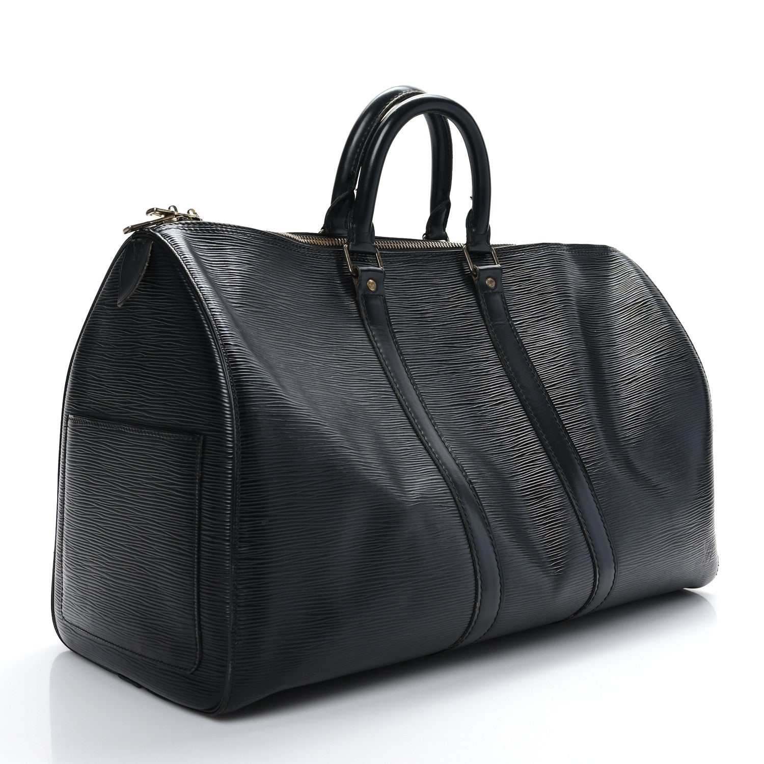 Louis Vuitton Epi Keepall 45 Black 3 of 11