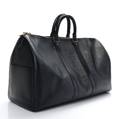 Louis Vuitton Epi Keepall 45 Black 3 of 11