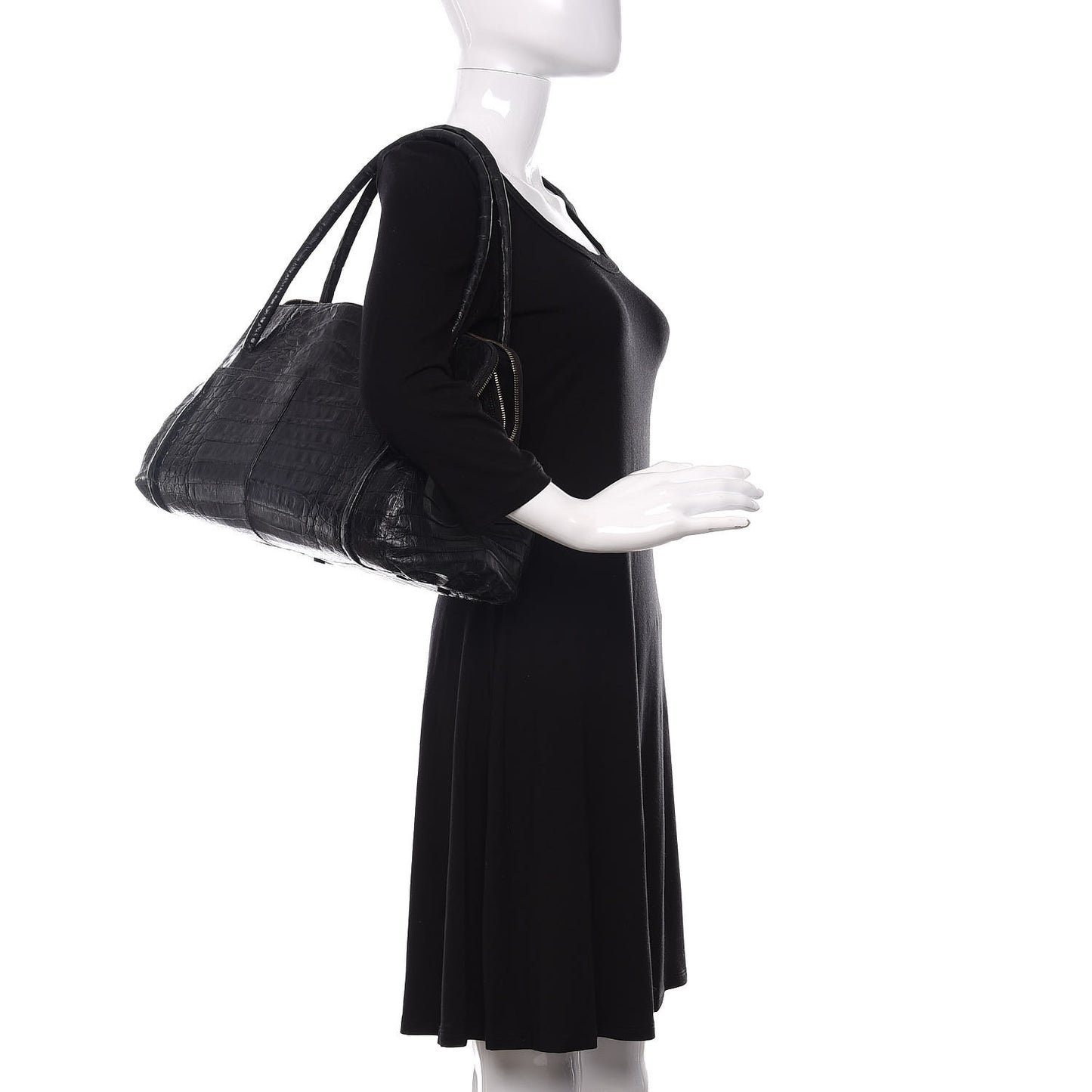 Crocodile Tote Black