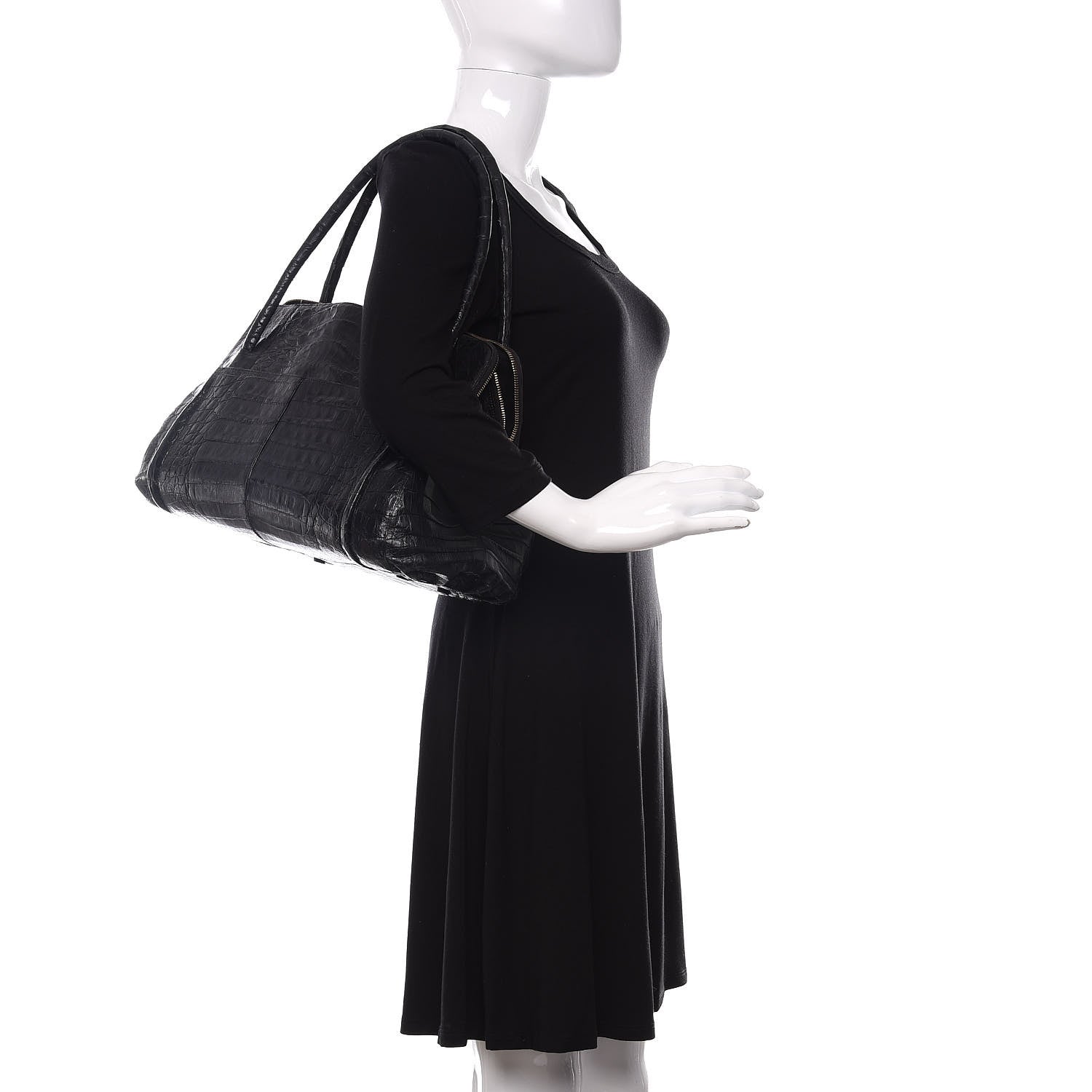 Nancy Gonzalez Crocodile Tote Black 2 of 11