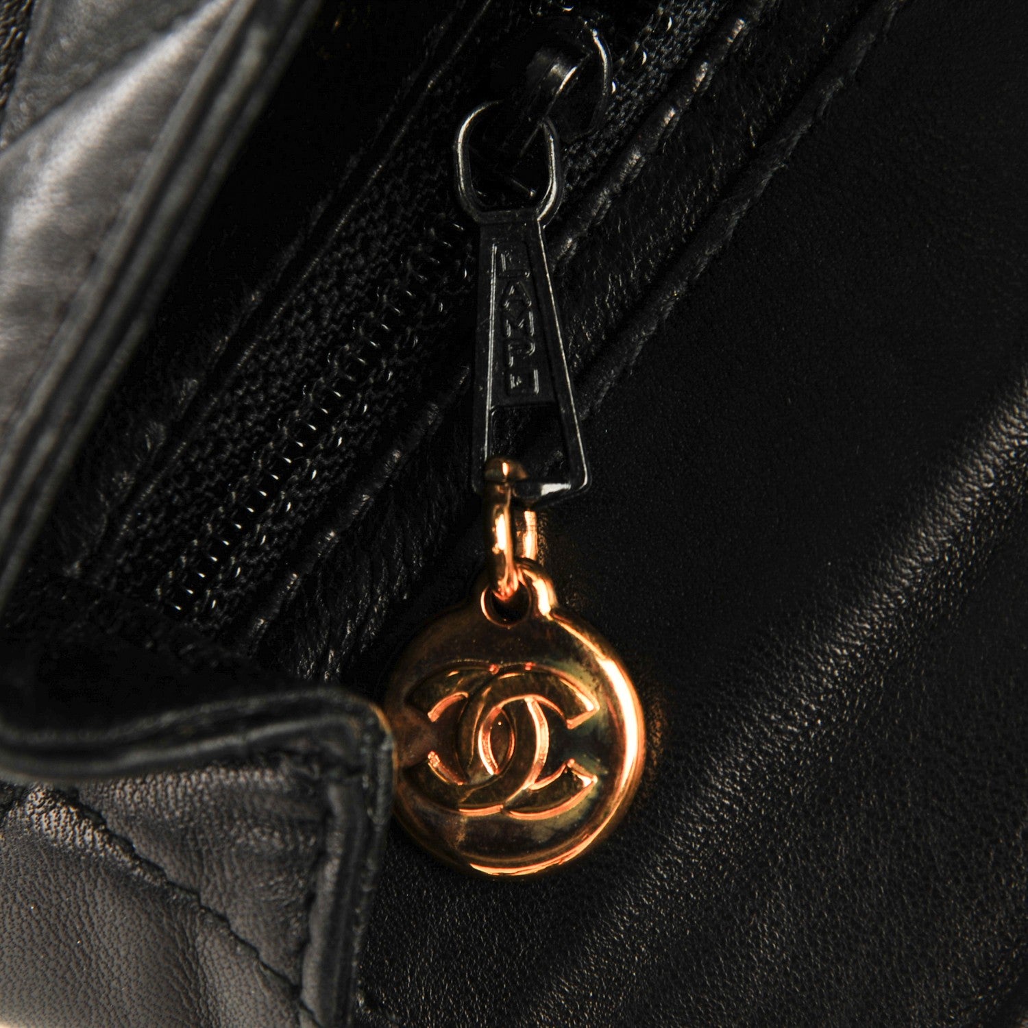 Chanel Metallic Lambskin Quilted Chocolate Bar 3 Chain Flap Navy 7 of 9