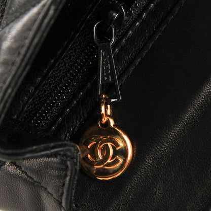 Chanel Metallic Lambskin Quilted Chocolate Bar 3 Chain Flap Navy 7 of 9