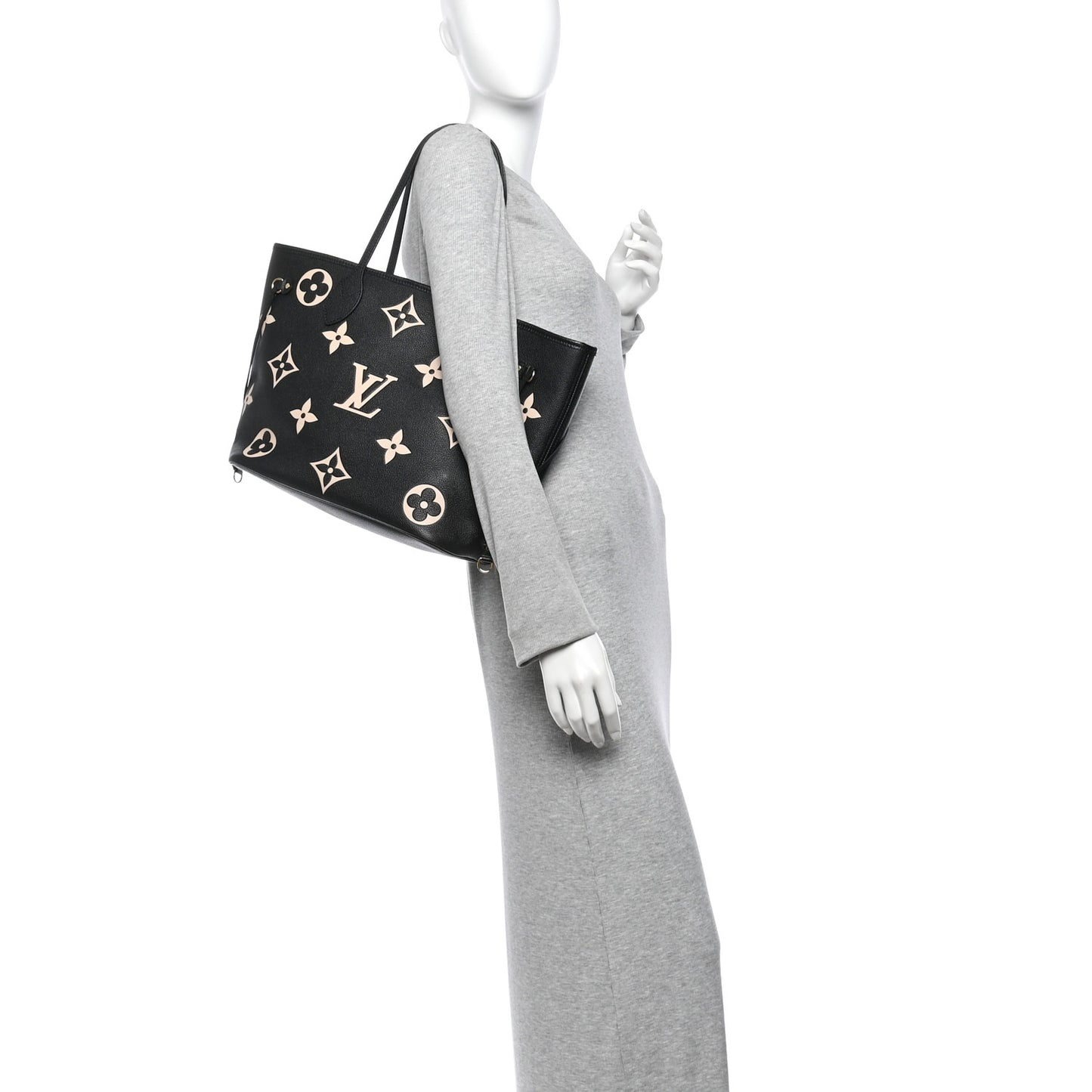Empreinte Monogram Giant Neverfull MM Black Beige