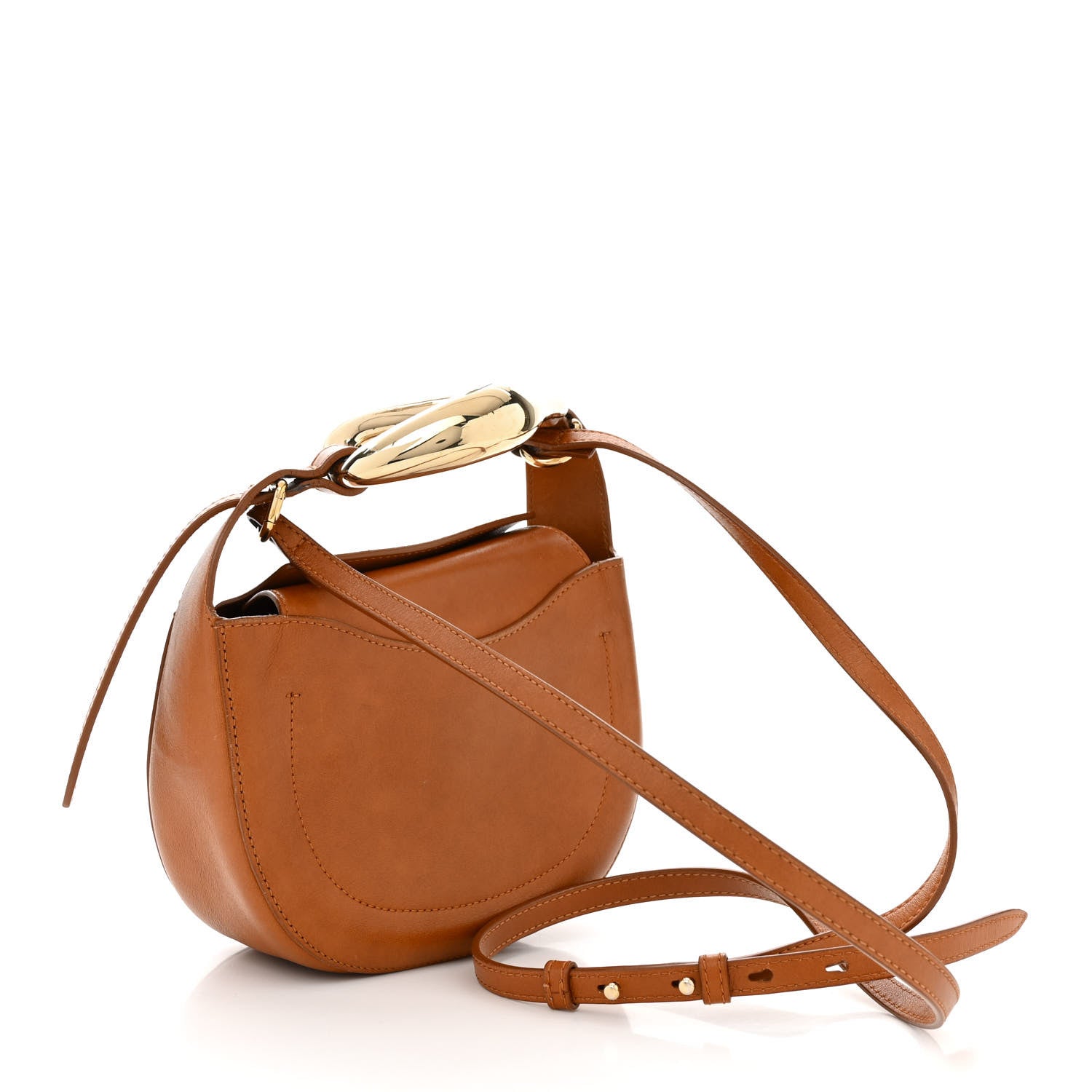 Chloe Small Grain Calfskin Kiss Bag Arizona Brown 3 of 12