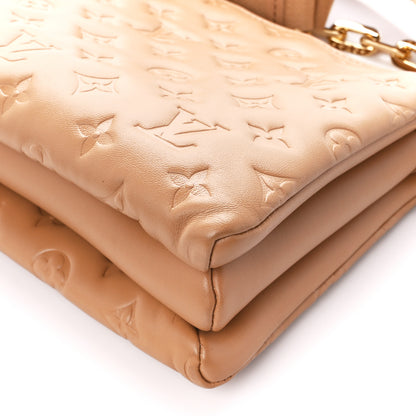 Louis Vuitton Lambskin Embossed Monogram Coussin PM Camel 11 of 11
