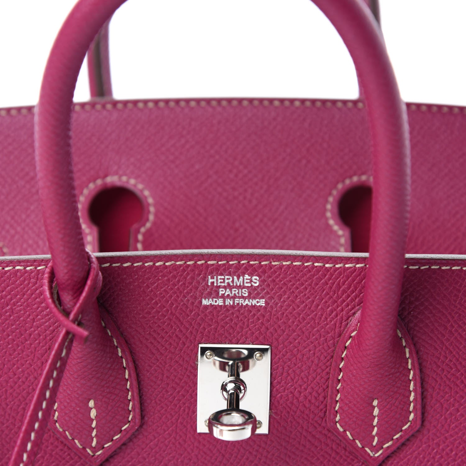 Hermes Epsom Candy Birkin 25 Tosca Rose Tyrien 9 of 12
