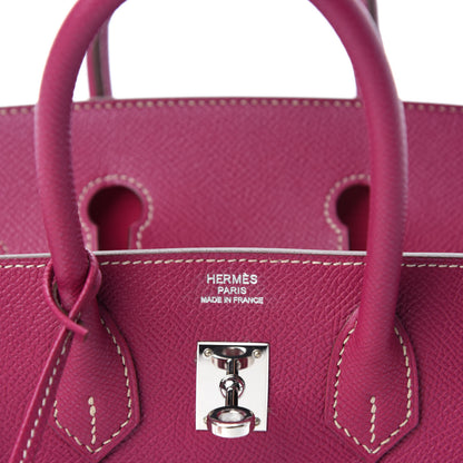 Hermes Epsom Candy Birkin 25 Tosca Rose Tyrien 9 of 12
