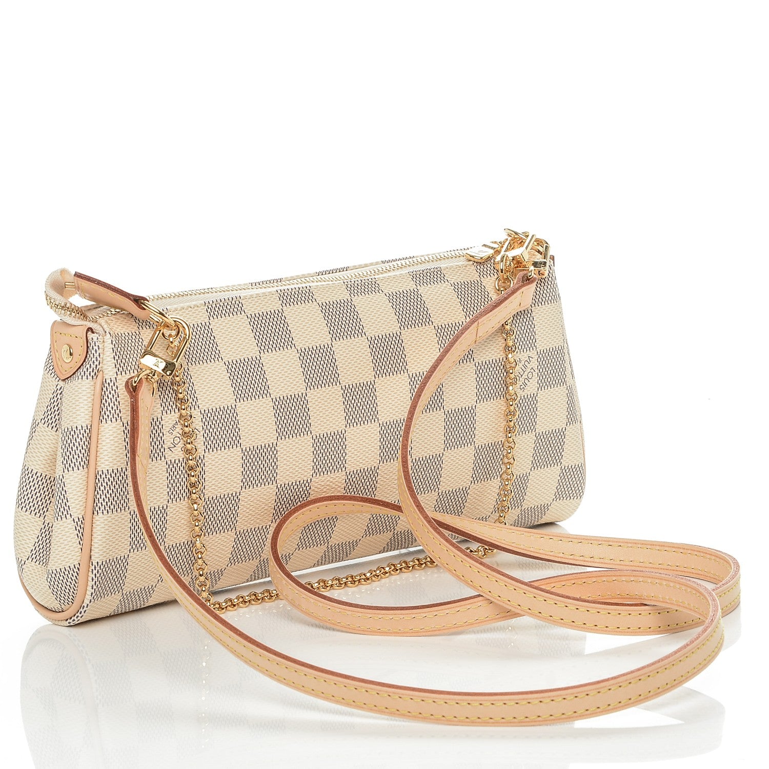 Louis Vuitton Damier Azur Eva Clutch 3 of 8
