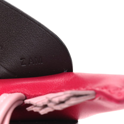 Hermes Milo Lambskin Grigri Rodeo Pegase Horse Bag Charm PM Framboise Rose Sakura Rouge Sellier 4 of 4