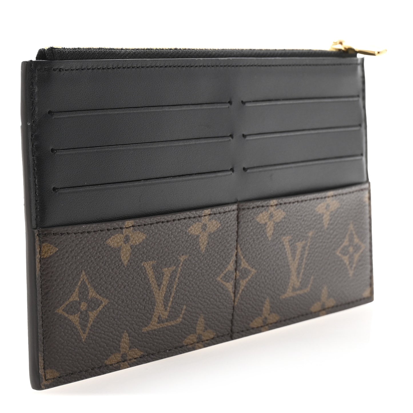 Monogram Slim Purse Black