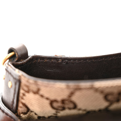 Gucci Monogram Studded Small Horsebit Clutch Dark Brown 14 of 17