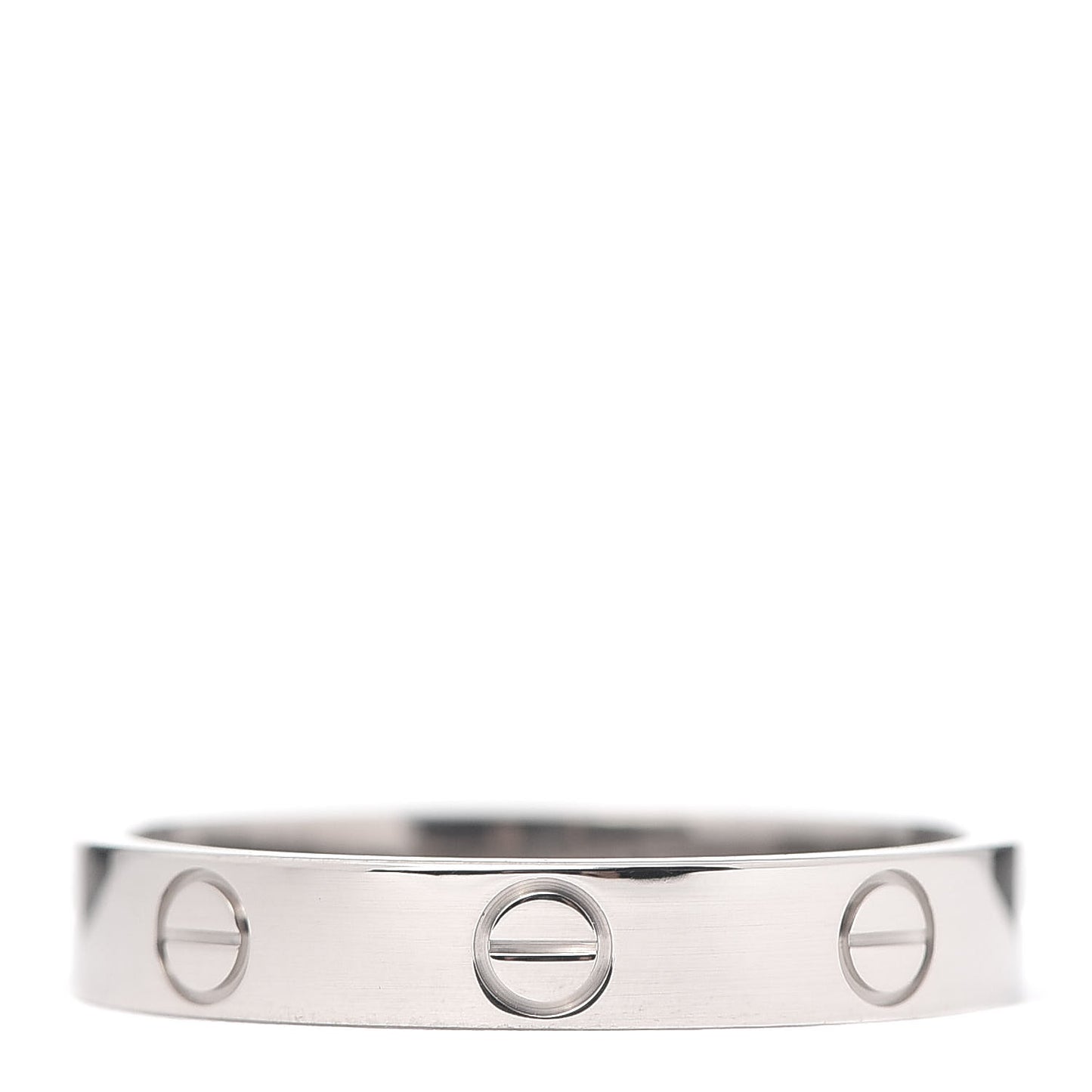 18K White Gold 3.5mm LOVE Wedding Band Ring 56 7.5