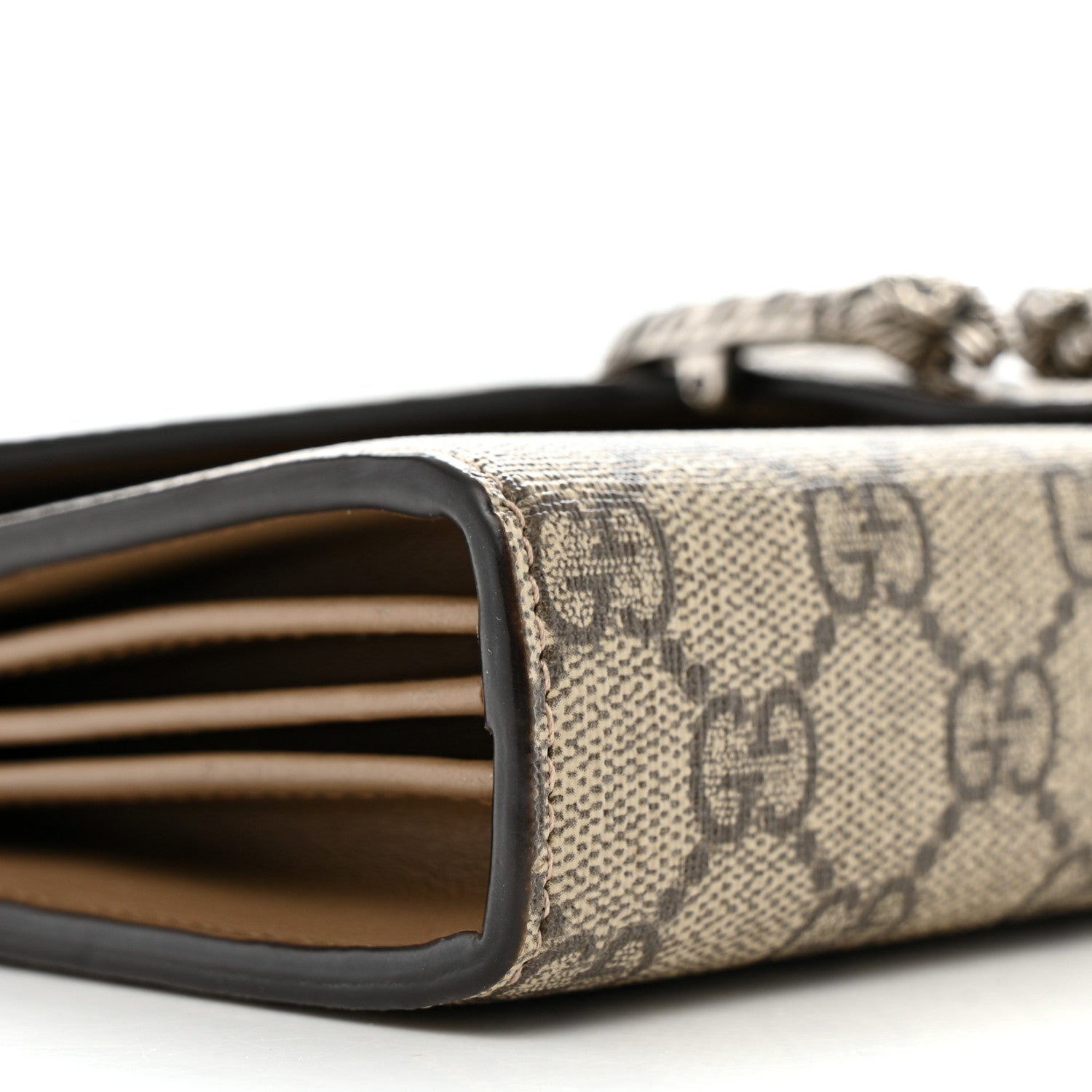 Gucci GG Supreme Monogram Mini Dionysus Chain Wallet Beige Taupe 11 of 13