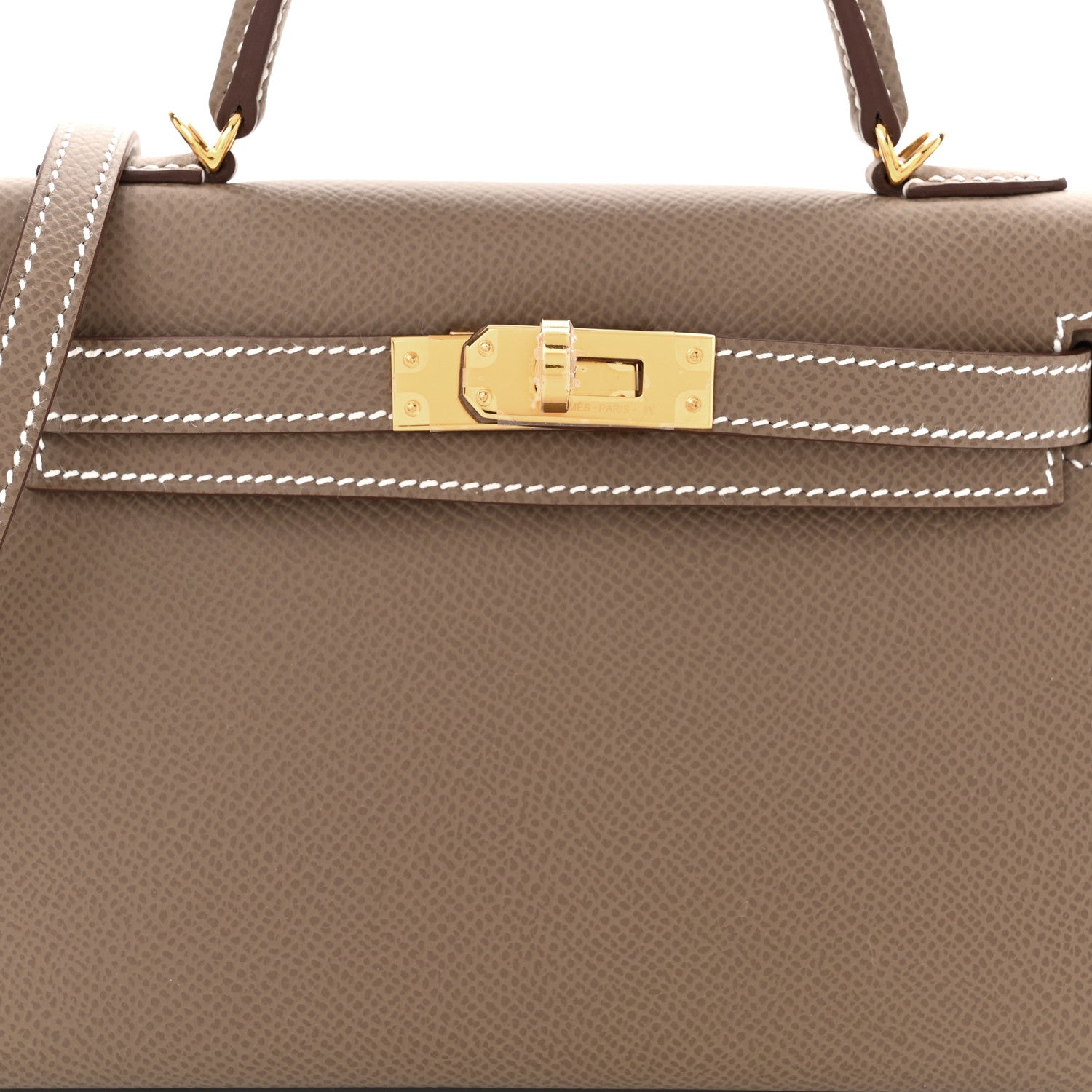 Hermes Epsom Mini Kelly Sellier 20 Etoupe 8 of 11
