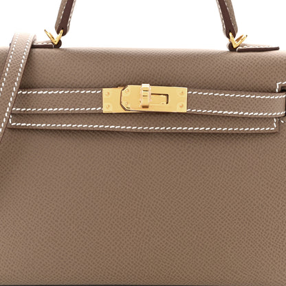 Hermes Epsom Mini Kelly Sellier 20 Etoupe 8 of 11