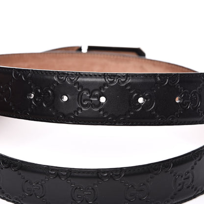 Gucci Guccissima Signature Belt 95 38 Black 5 of 7