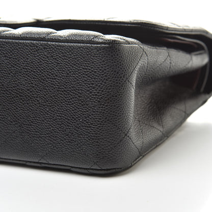 Chanel Caviar Quilted Jumbo Double Flap Black 10 of 10